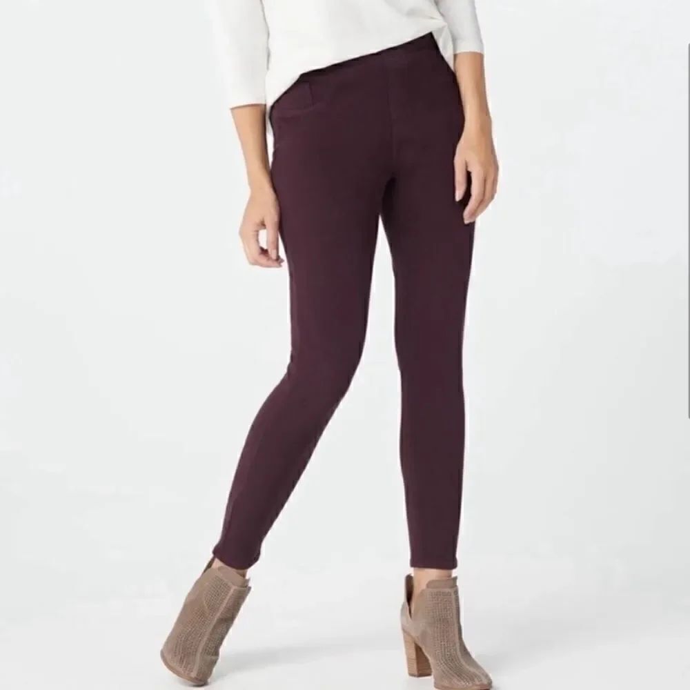 Spanx Solace High Rise Denim Stretch Skinny Jegging Purple